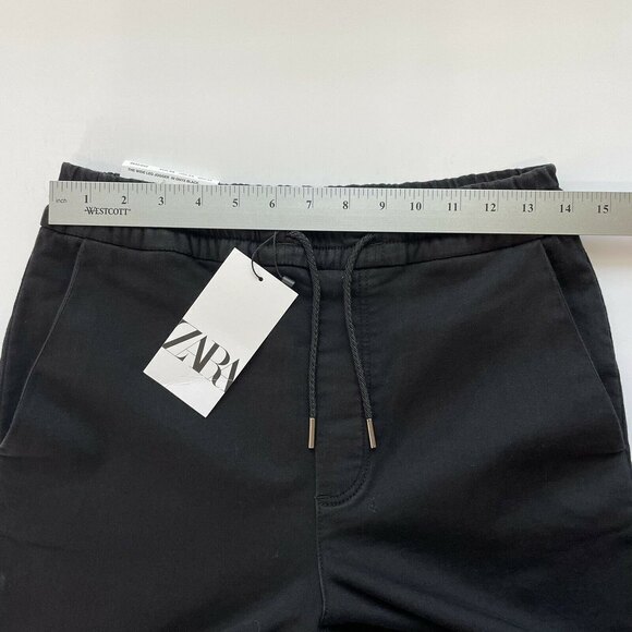 NWT ZARA The Jogger Wide Leg Pants Trousers Sweatpants Raw Hem OVERSIZED XS - Picture 10 of 14